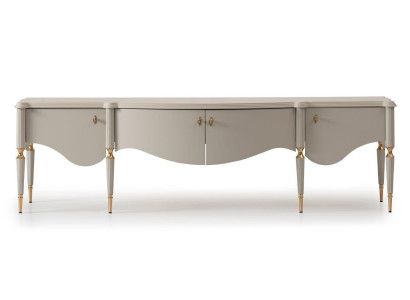 Sideboard TV cabinet Lowboard TV stand Beige Wood Living room Table Wardrobe
